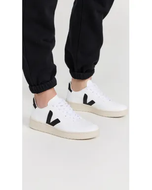Veja V-10 レースアップスニーカー ホワイト／ブラック - サムネイル3