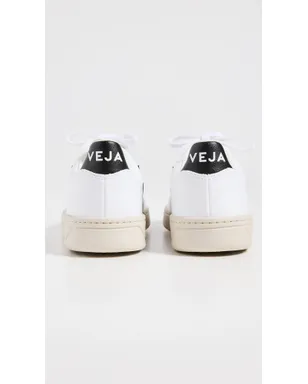Veja V-10 レースアップスニーカー ホワイト／ブラック - サムネイル4