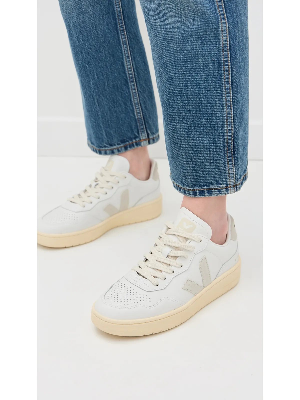 Veja V-90 O.T. レザー スニーカー - 画像3