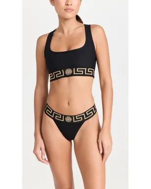 Versace アイコニック Tバック ブラック - サムネイル3