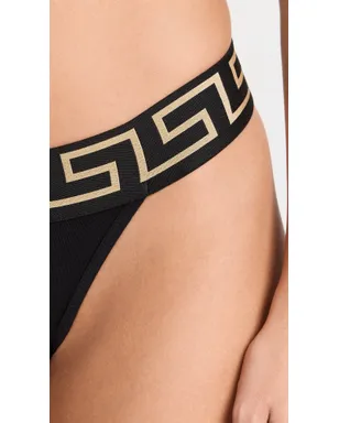 Versace アイコニック Tバック ブラック - サムネイル4