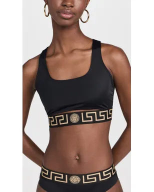 Versace Lycra Vita リサイクル 新ロゴ ビキニトップ - サムネイル2