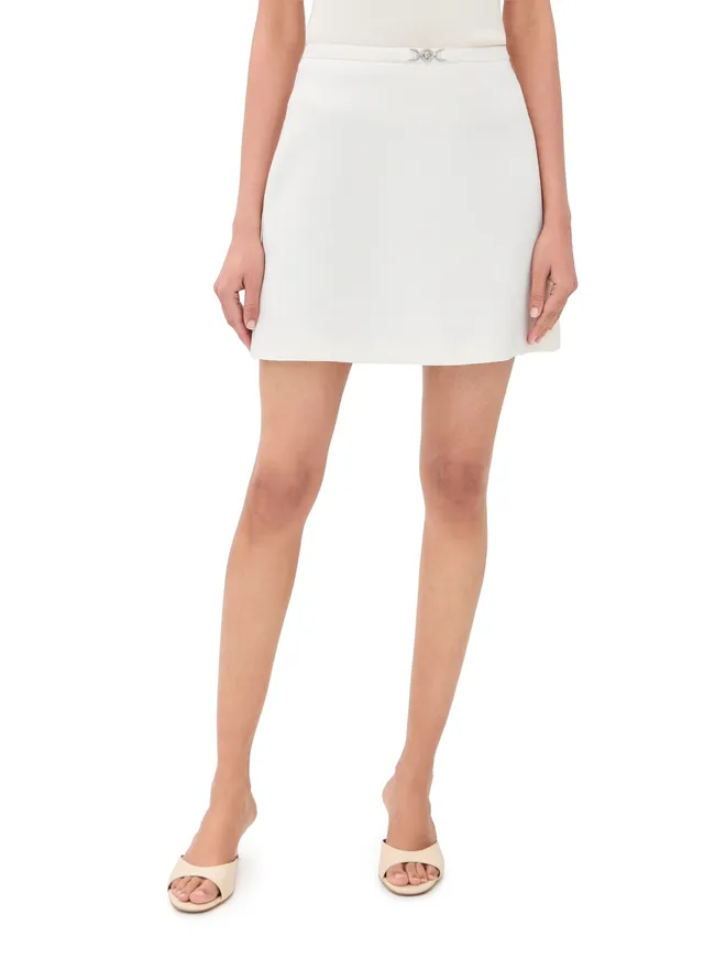 VERSACE Versace ウールミニスカート ホワイトの商品画像