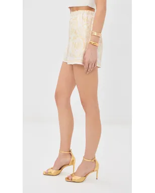 Versace シルク製ショートパンツ くすんだゴールド - サムネイル5