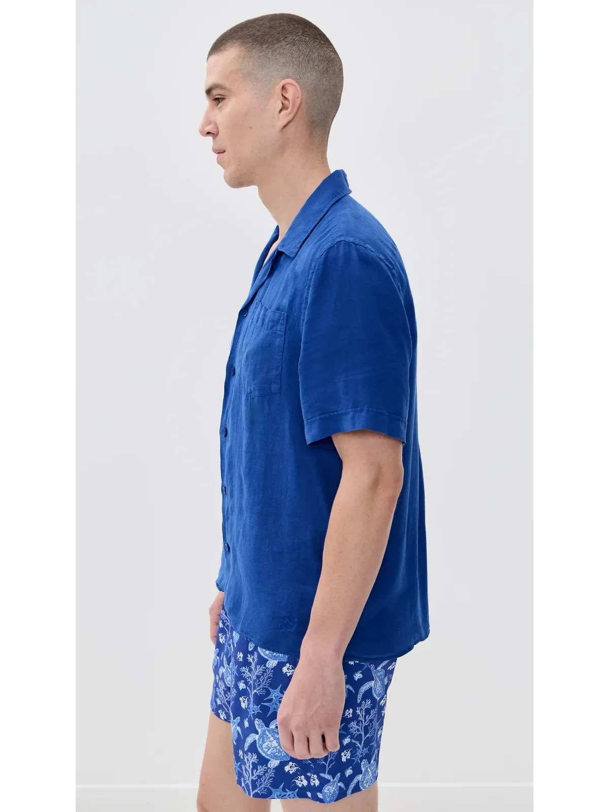 Vilebrequin Charli Linen Camp Shirt Marrakech M - 画像4
