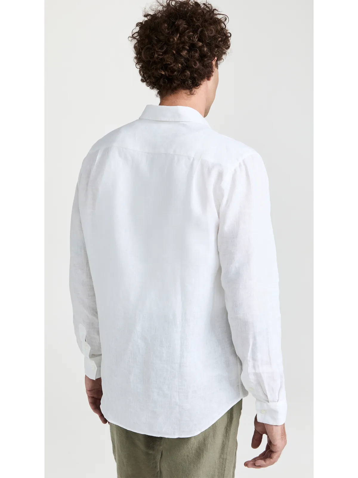 Vilebrequin Caroubis リネンシャツ Blanc - 画像4