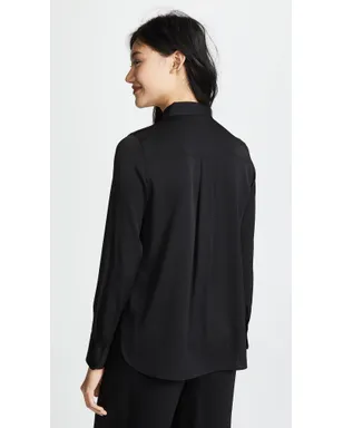 Vince スリムフィット ブラウス ブラック M - サムネイル3