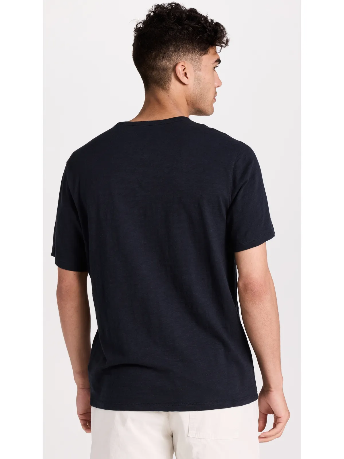 Vince スラブ天竺 スプリットネックTシャツ - 画像3