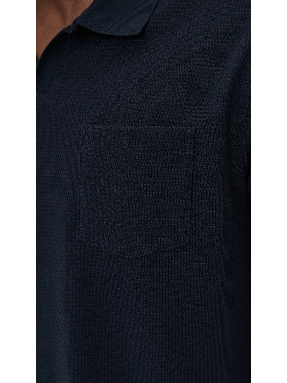 Vince メッシュニット ジョニーポロシャツ コースタル M - 画像6