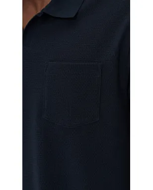 Vince メッシュニット ジョニーポロシャツ コースタル M - サムネイル6