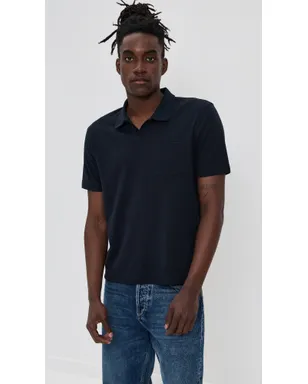 Vince メッシュニット ジョニーポロシャツ コースタル M - サムネイル2