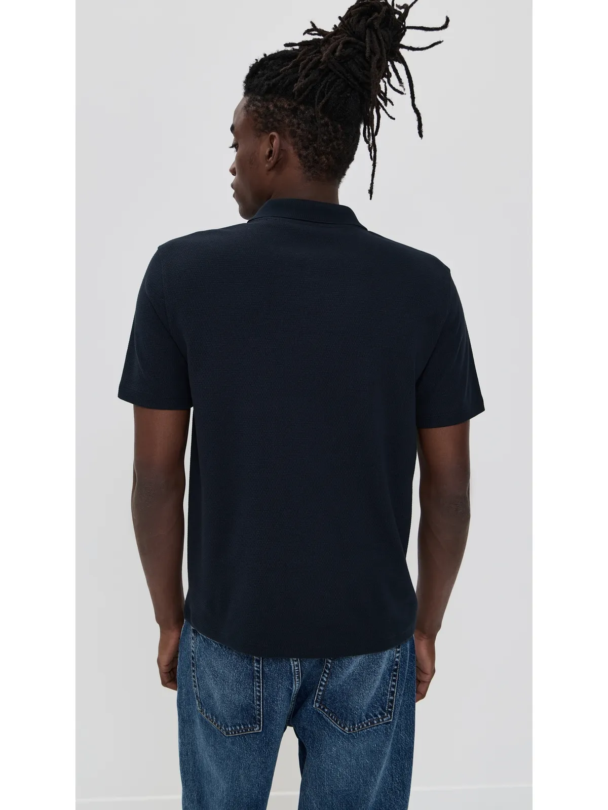 Vince メッシュニット ジョニーポロシャツ コースタル M - 画像3