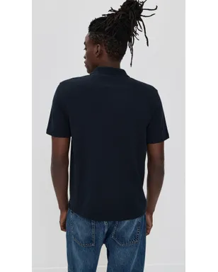 Vince メッシュニット ジョニーポロシャツ コースタル M - サムネイル3