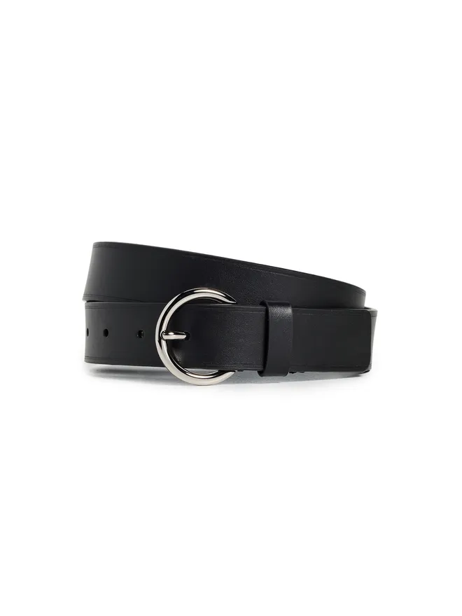 Vince Vince 30ミリ フラットリングベルト ヒートクレース加工 ブラックの商品画像