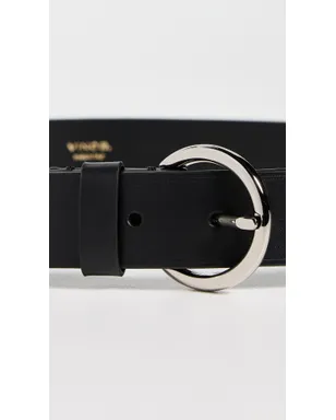 Vince 30ミリ フラットリングベルト ヒートクレース加工 ブラック - サムネイル5