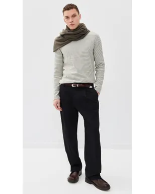 Vince ストライプ ダブルニット クルーネック Meadowlark/Sycamore M - サムネイル5
