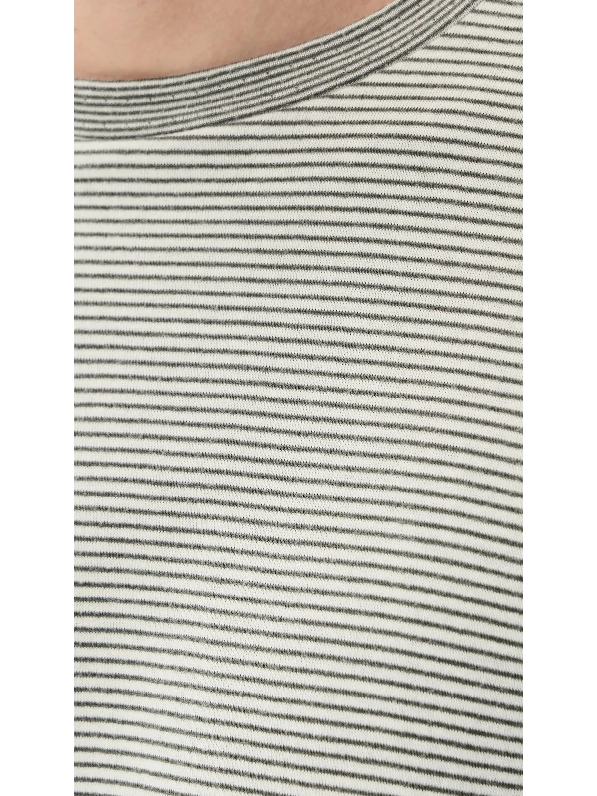 Vince ストライプ ダブルニット クルーネック Meadowlark/Sycamore M - 画像6