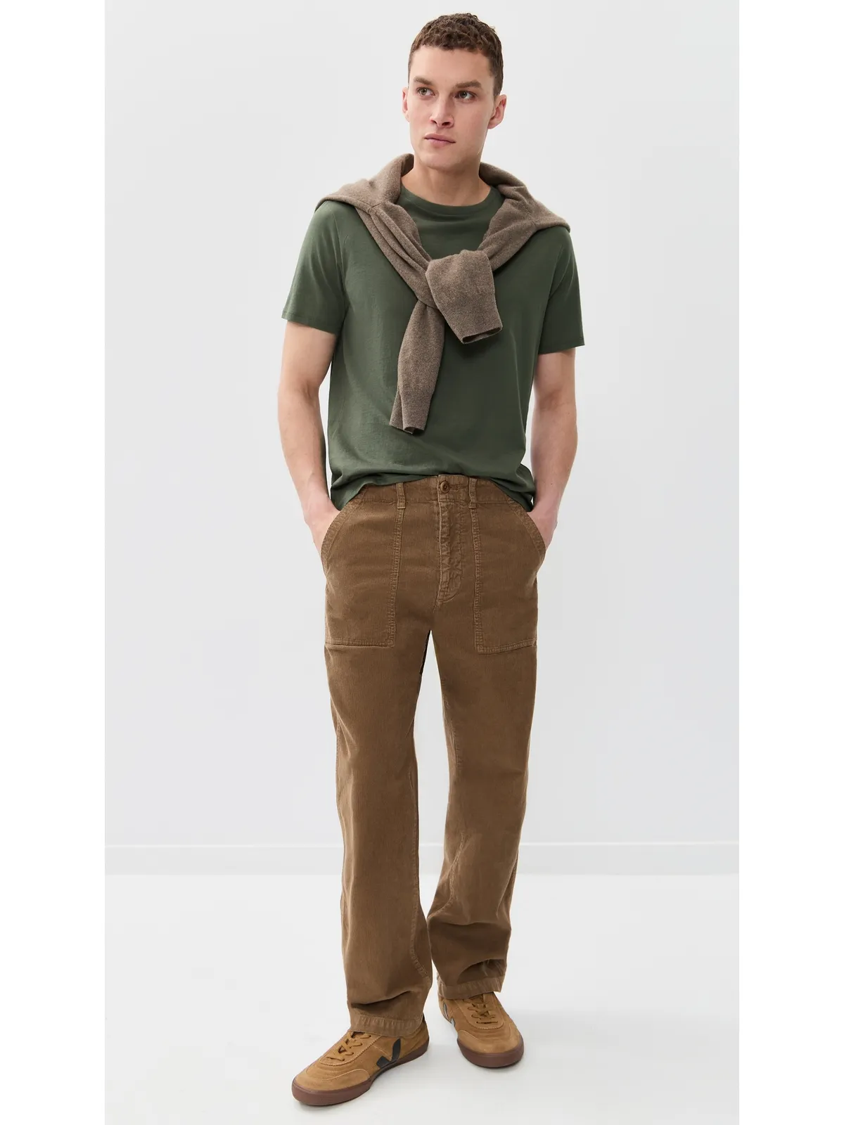 Vince クルーTシャツ シカモア - 画像5