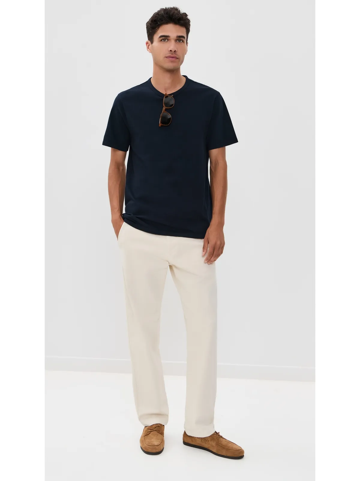 Vince ガーメントダイ クルーTシャツ ウォッシュド コースタル - 画像5