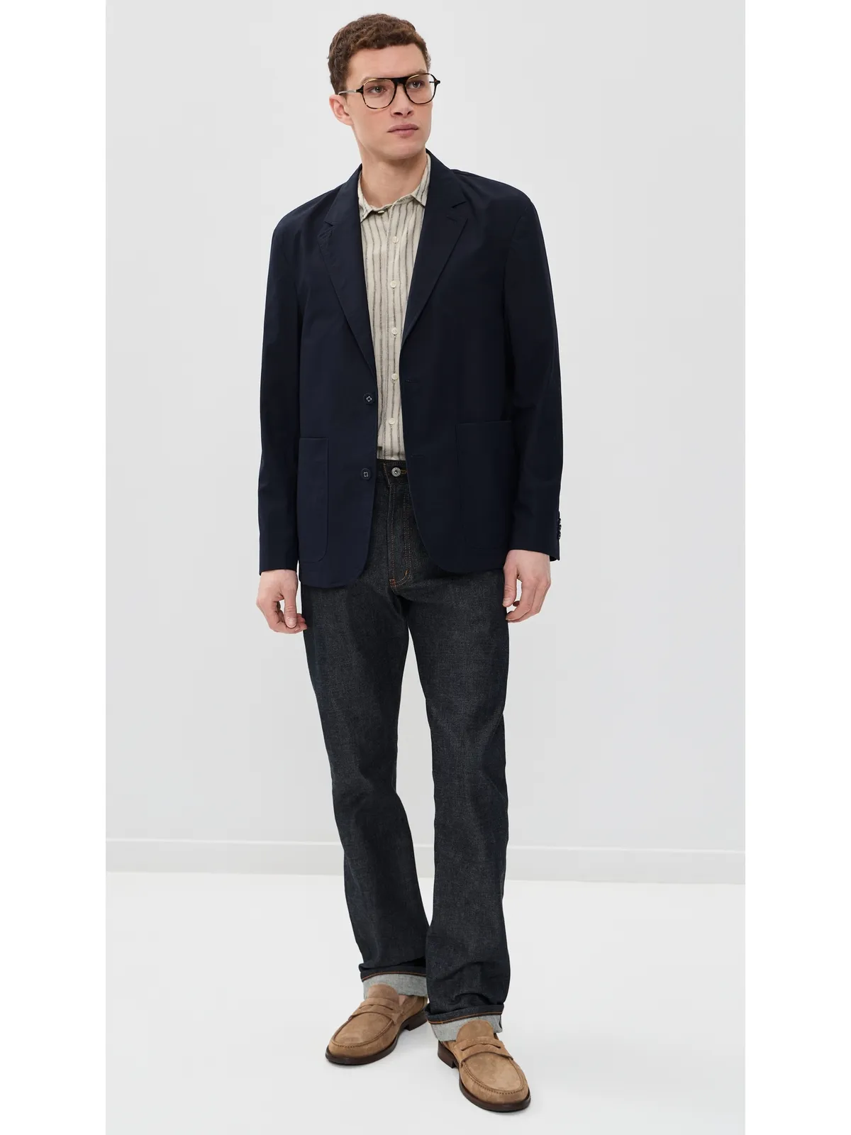 Vince Ballston Stripe ヘンプシャツ - 画像5