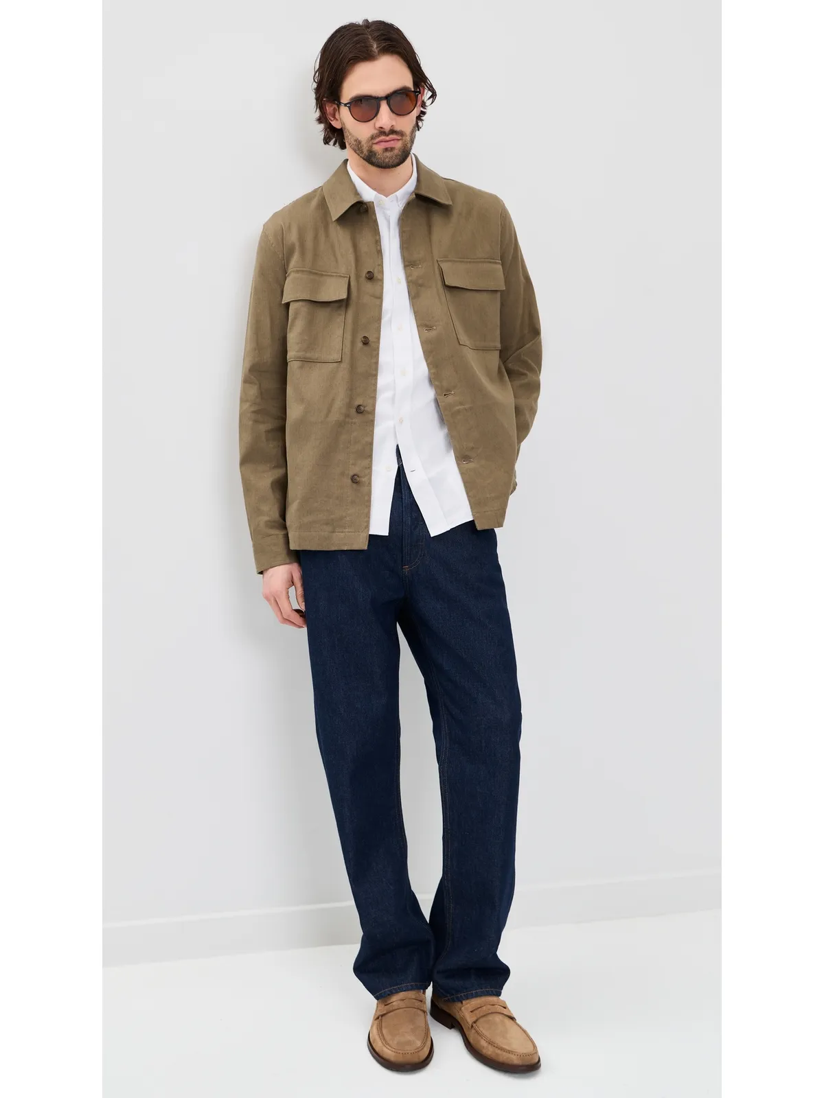 Vince ストレッチリネン チョアコート カラマタ M - 画像5