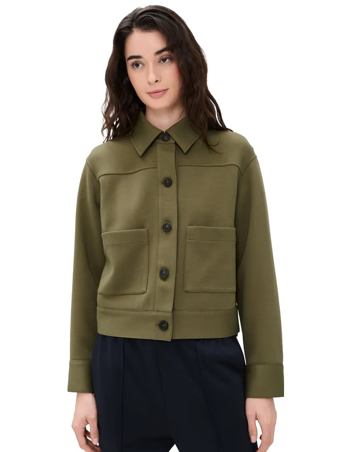 Vince Vince クロップドジャケット ダークオリーブストーンの商品画像