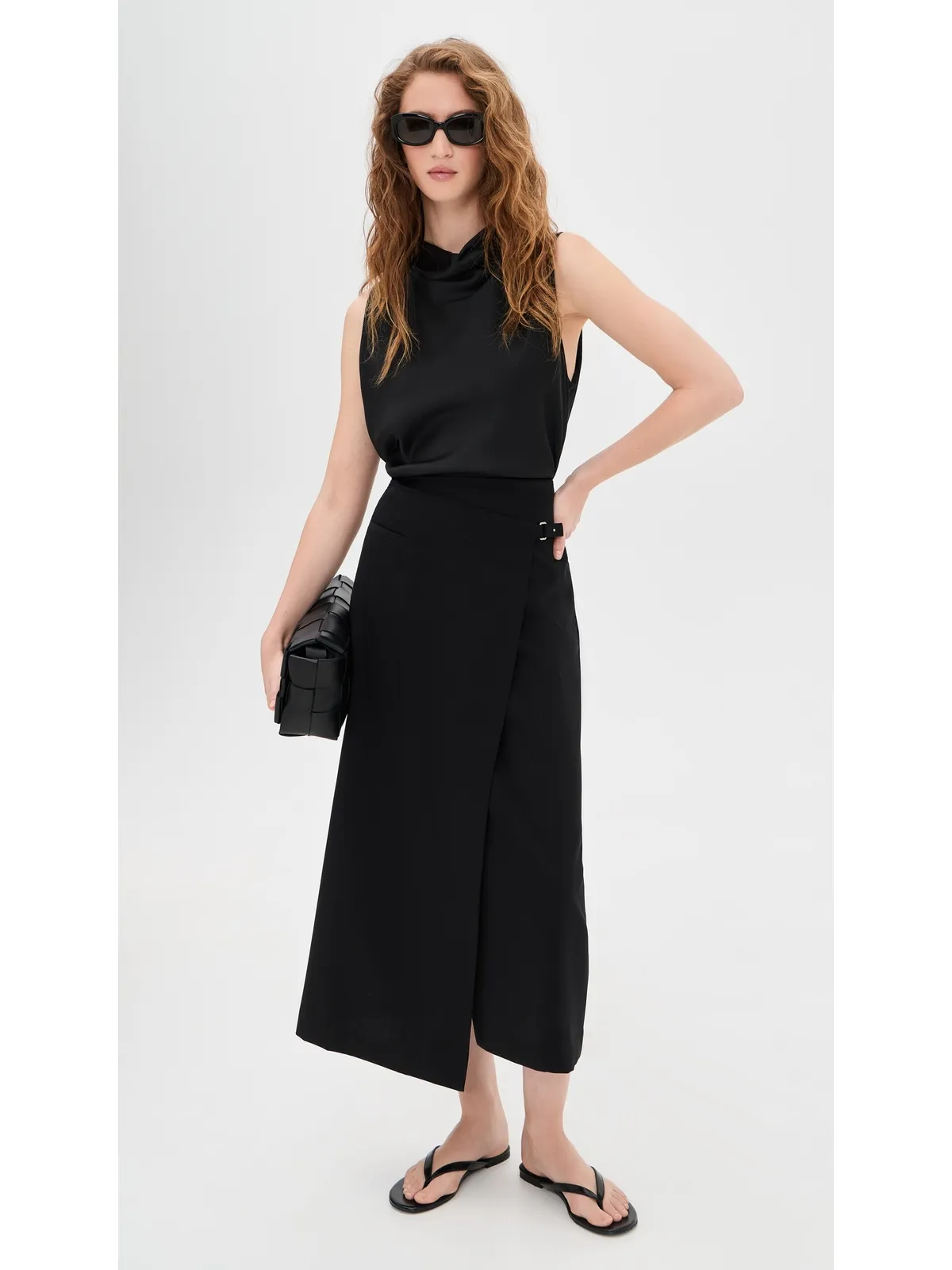 Vince クロップド カウルネック トップ - 画像5