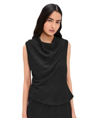 Vince シャドウグリッド カウルネック トップ - サムネイル1