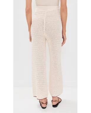 VRG GRL Stella Crochet Pants Cream - サムネイル3