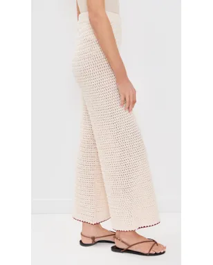 VRG GRL Stella Crochet Pants Cream - サムネイル4