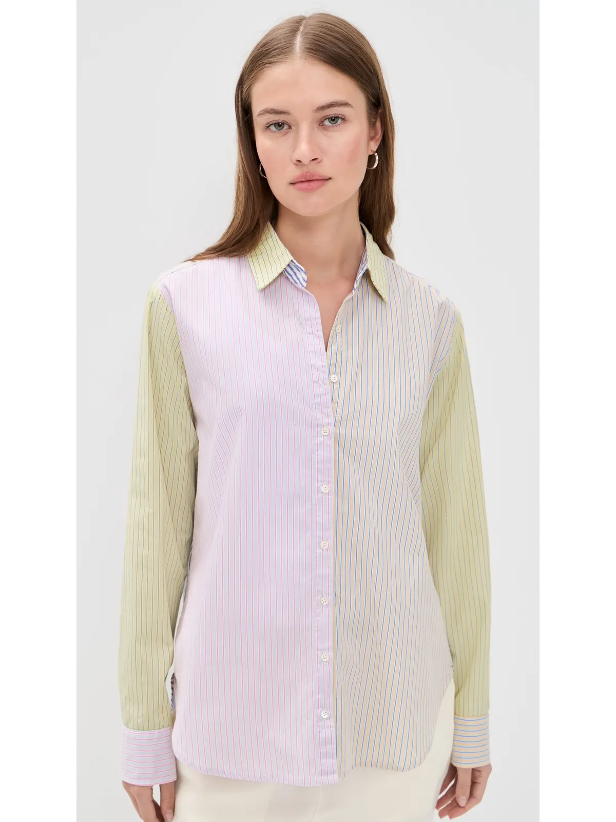 XIRENA Beau Shirt ミックスストライプ - 画像2