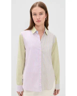 XIRENA Beau Shirt ミックスストライプ - サムネイル2