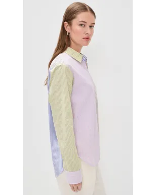 XIRENA Beau Shirt ミックスストライプ - サムネイル4