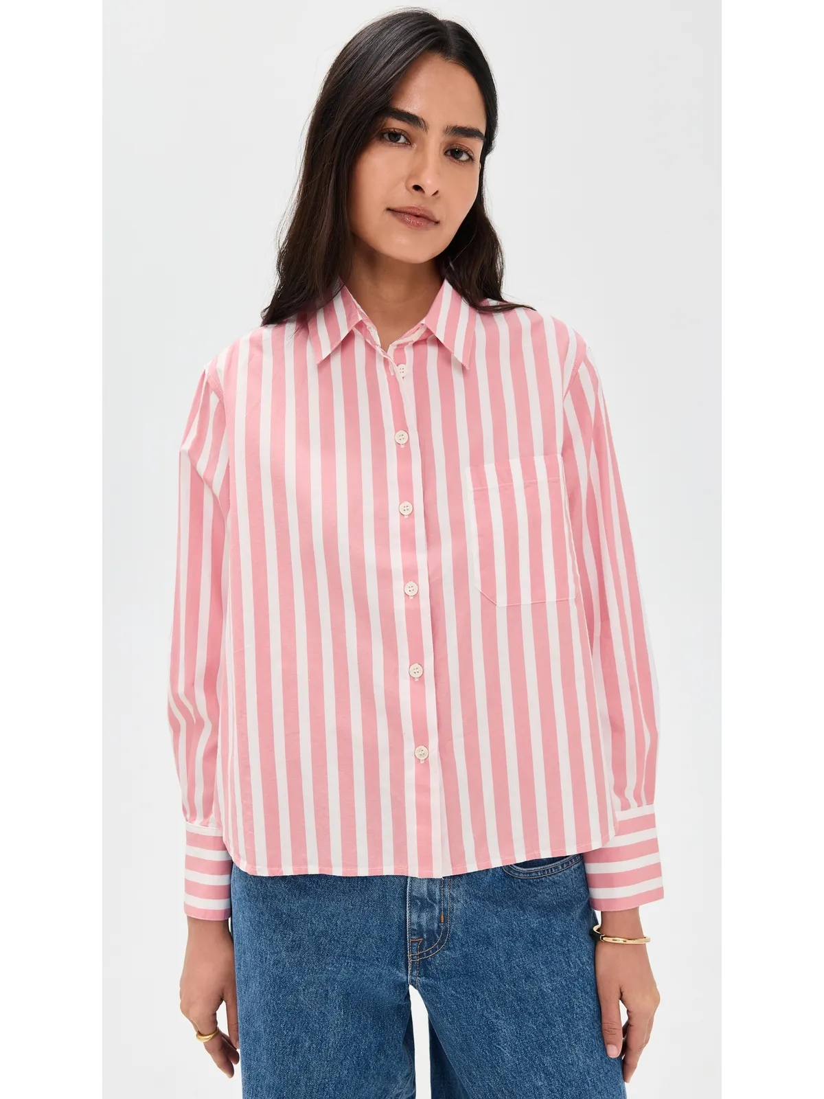 XIRENA Monroe Shirt ローズバッドストライプ - 画像2