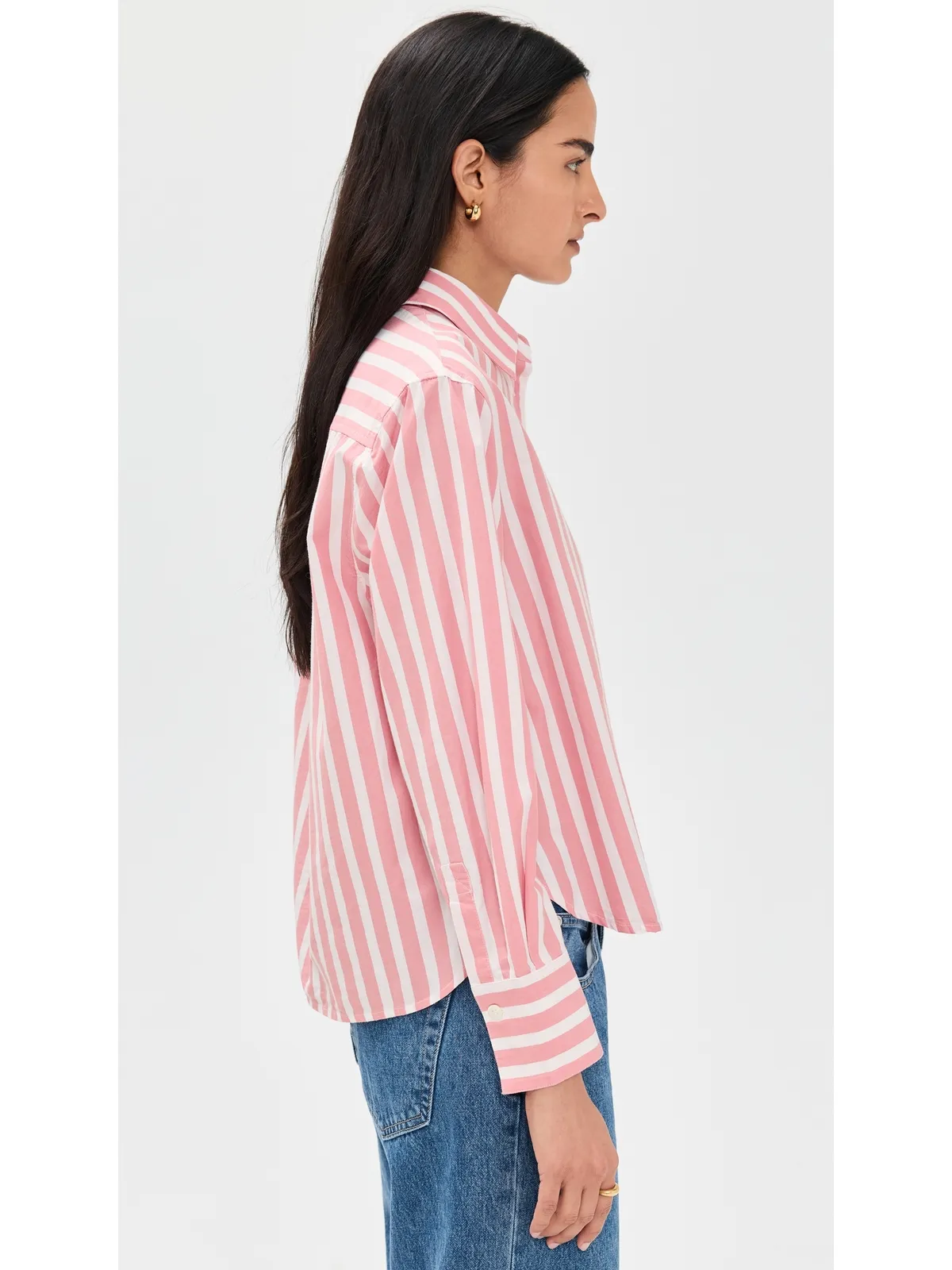 XIRENA Monroe Shirt ローズバッドストライプ - 画像4