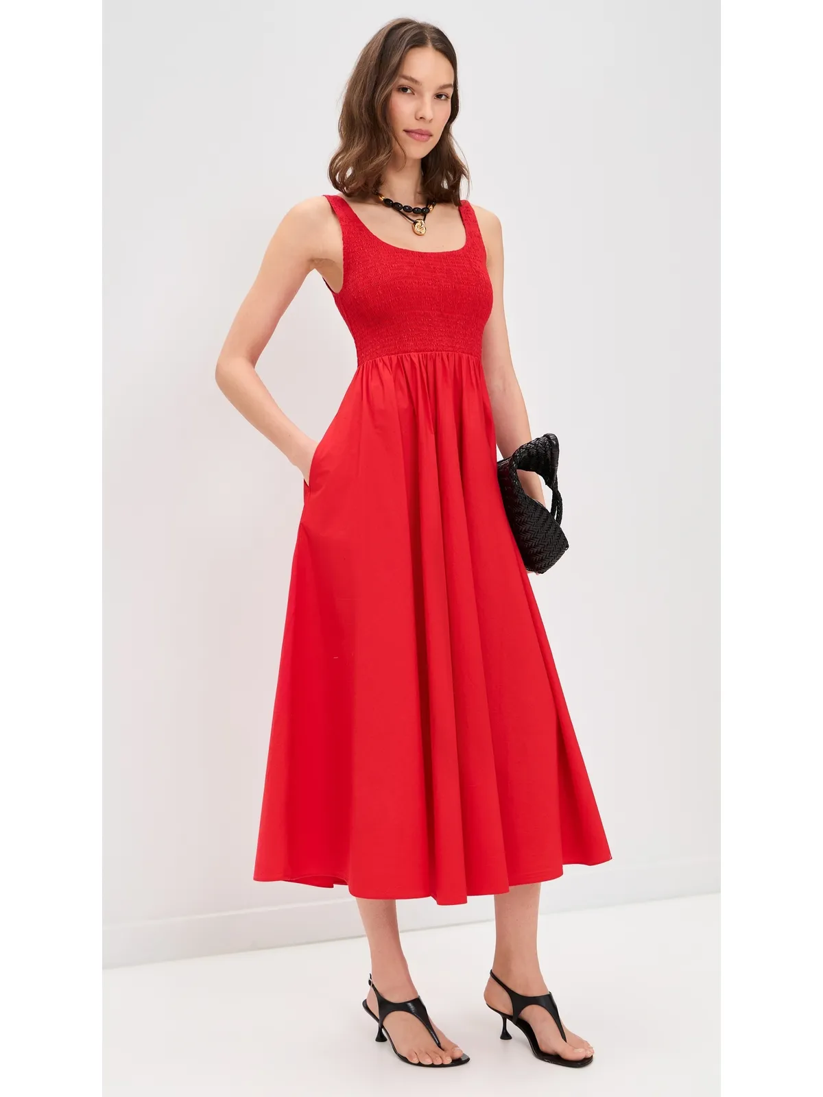 XIRENA Florence Dress Red Flash M - 画像5