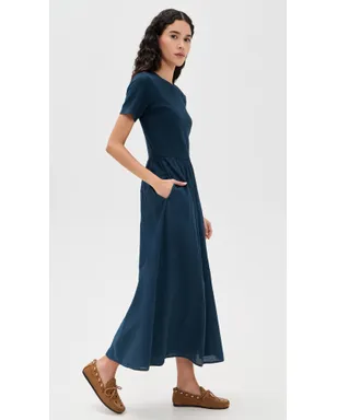 XIRENA Fayth Dress Navy - サムネイル4