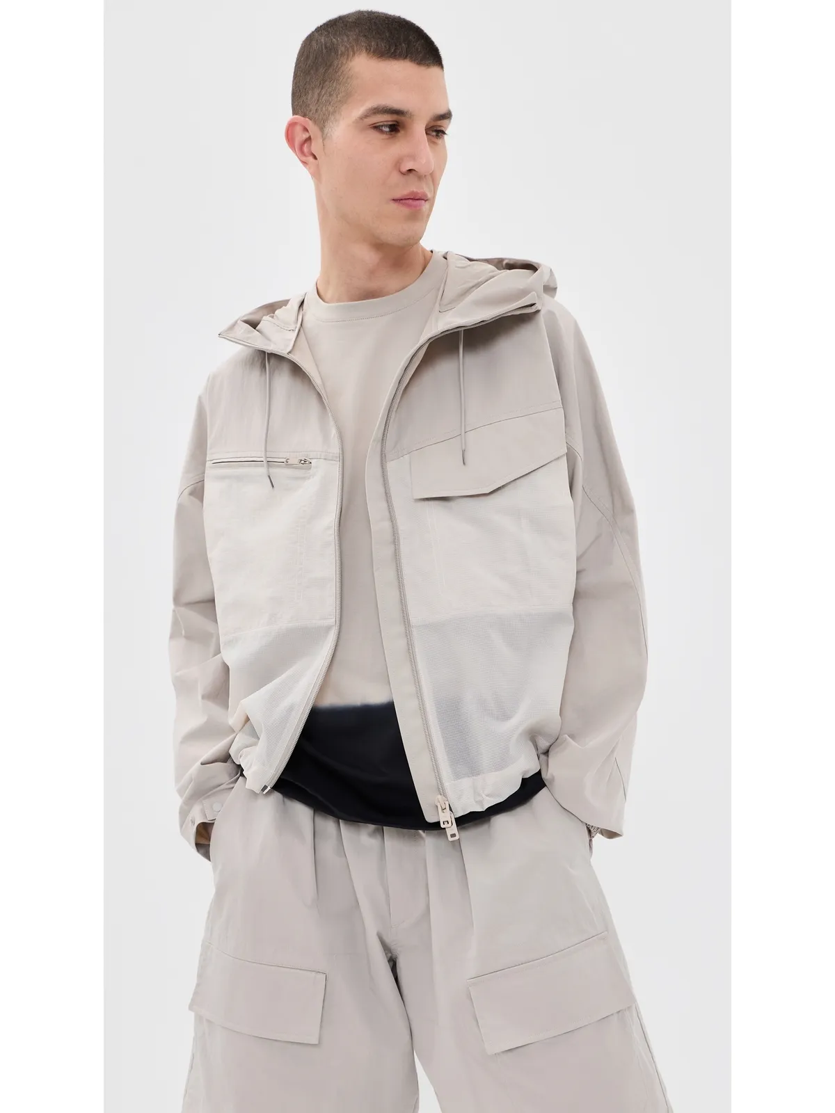 Y-3 ユーティリティジャケット ブラウン - 画像2