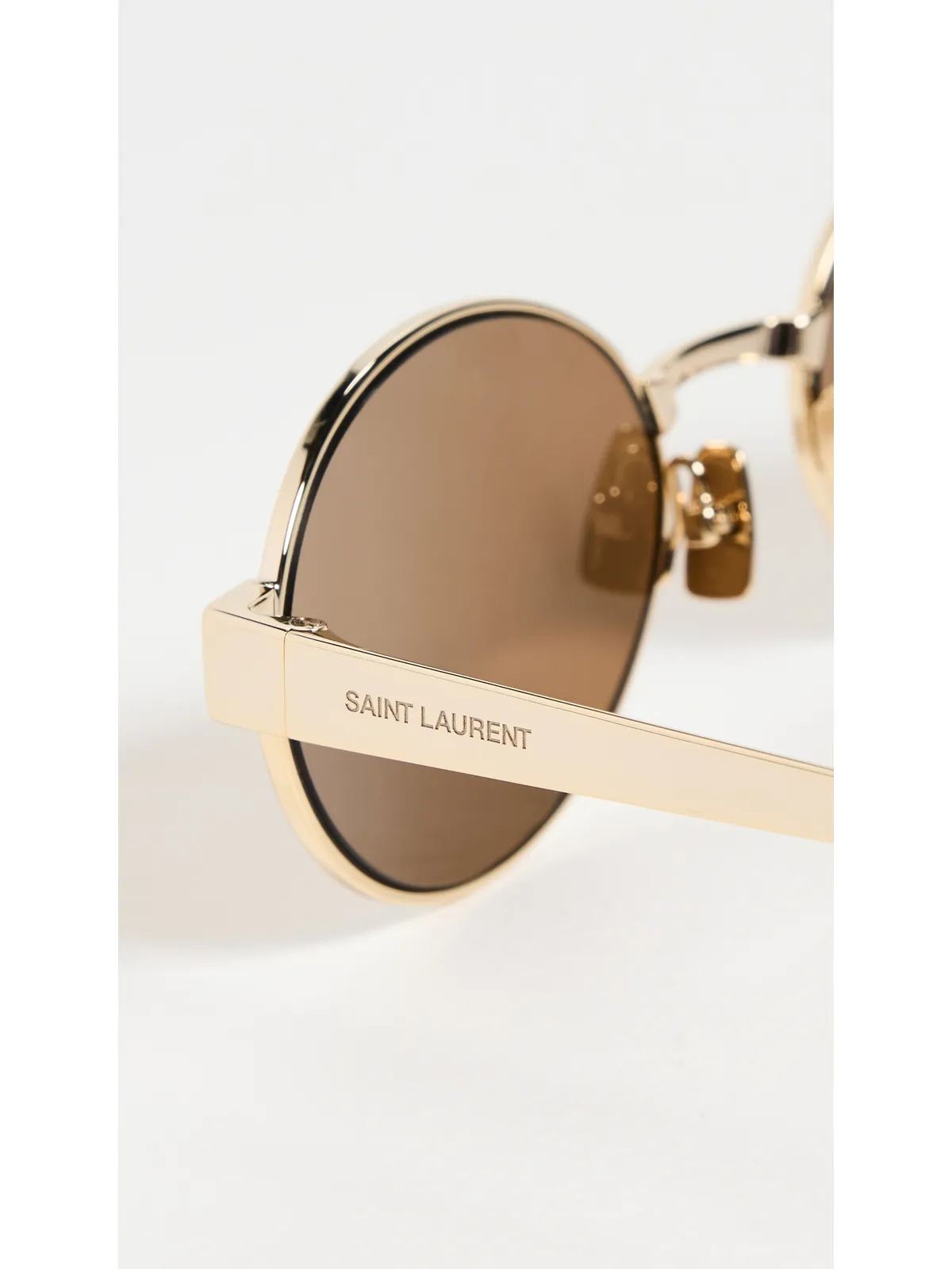 Saint Laurent SL 692 サングラス ゴールド-ゴールド-ブラウン フリーサイズ - 画像5