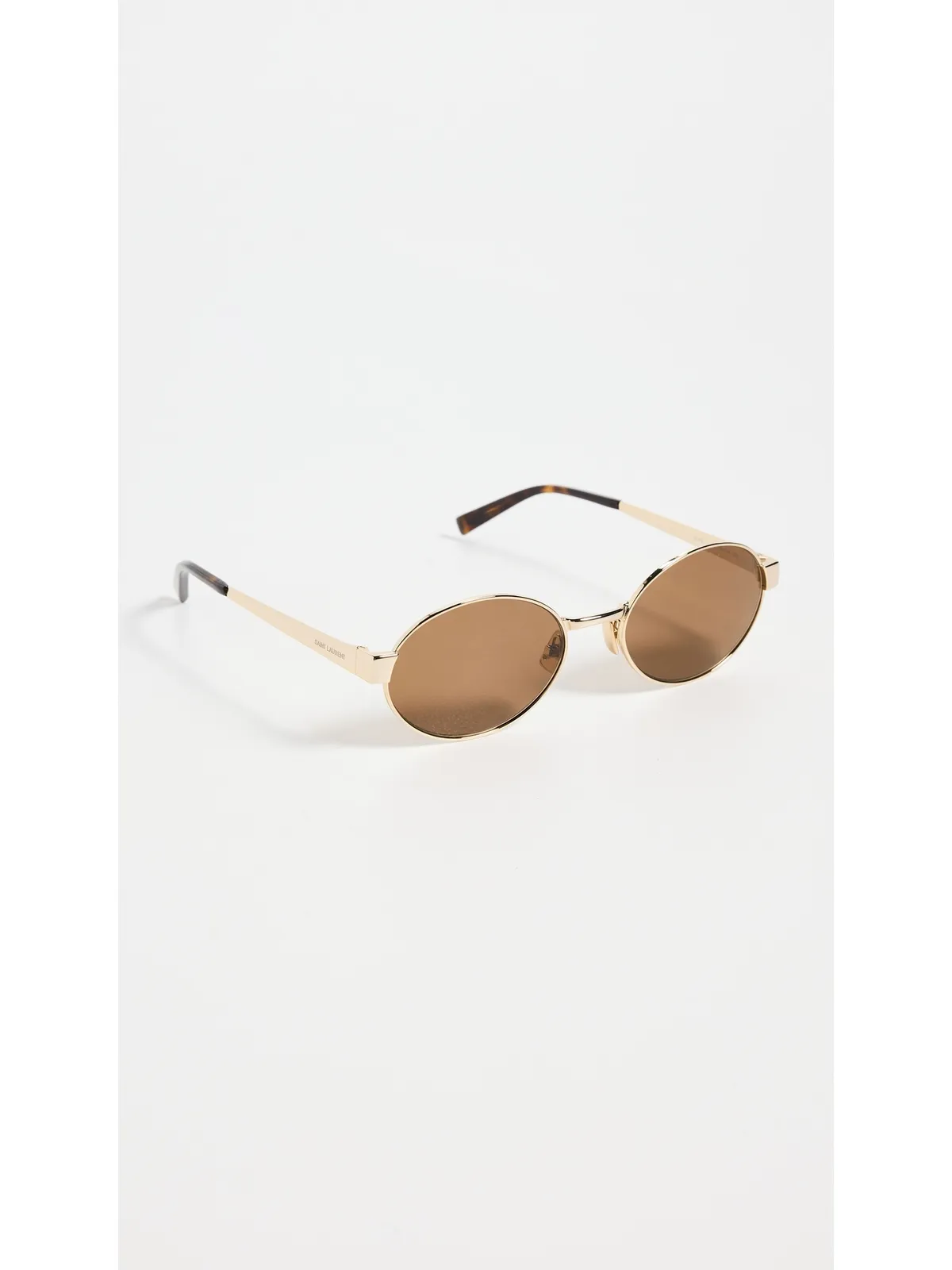 Saint Laurent SL 692 サングラス ゴールド-ゴールド-ブラウン フリーサイズ - 画像4