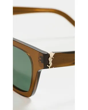 Saint Laurent SL M157 サングラス ブラウン/グリーン - サムネイル5
