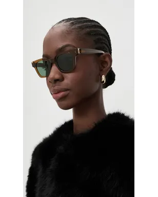 Saint Laurent SL M157 サングラス ブラウン/グリーン - サムネイル3