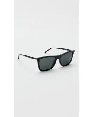 Saint Laurent SL 895 Sunglasses Black-Black-Black - サムネイル4