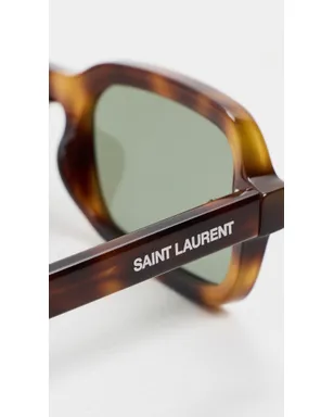 Saint Laurent SL 908 サングラス Havana-Havana-Green ワンサイズ - サムネイル5