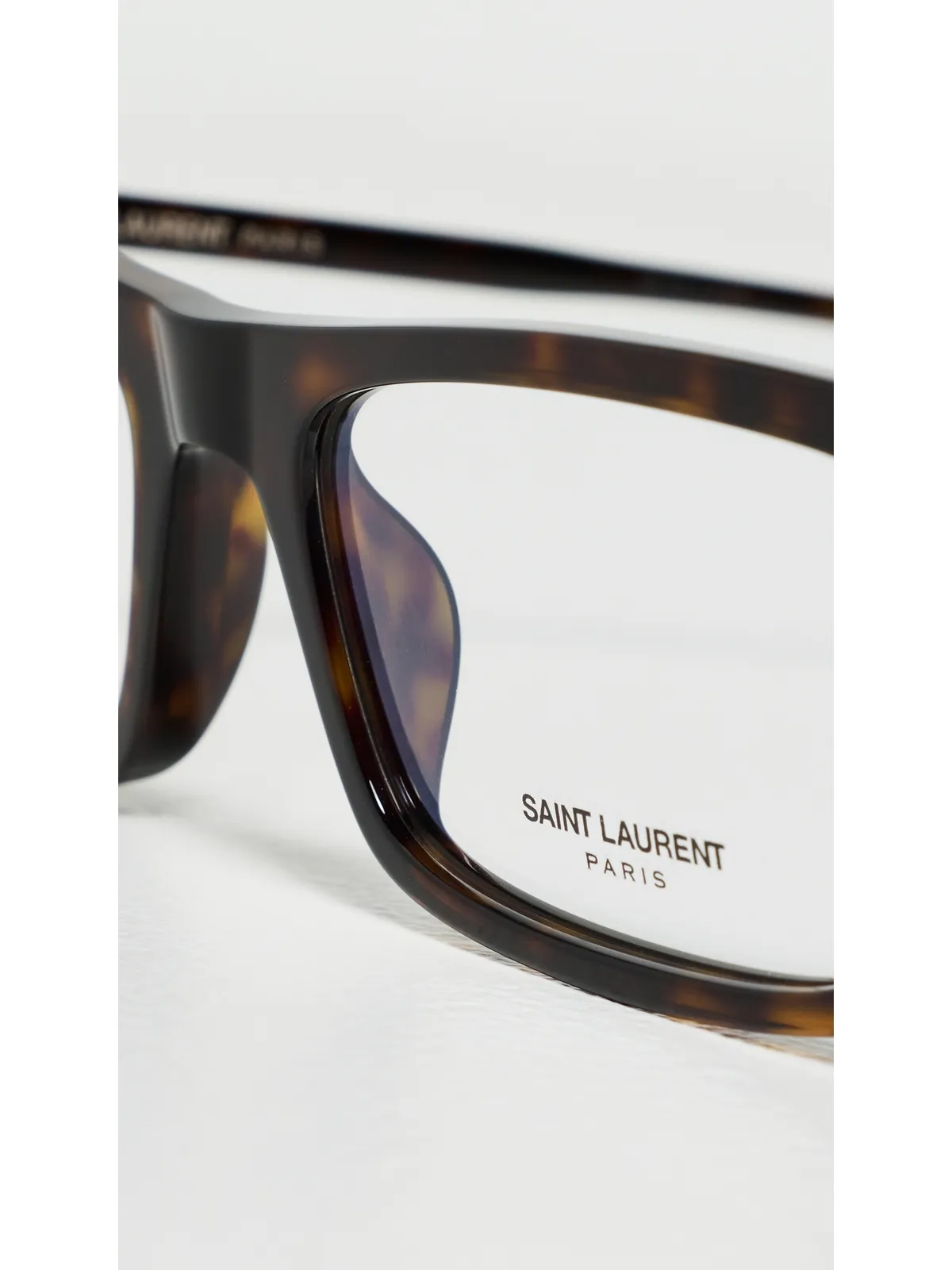 Saint Laurent SL 890 ベティ スリム オプティカルグラス ハバナ/透明 - 画像6