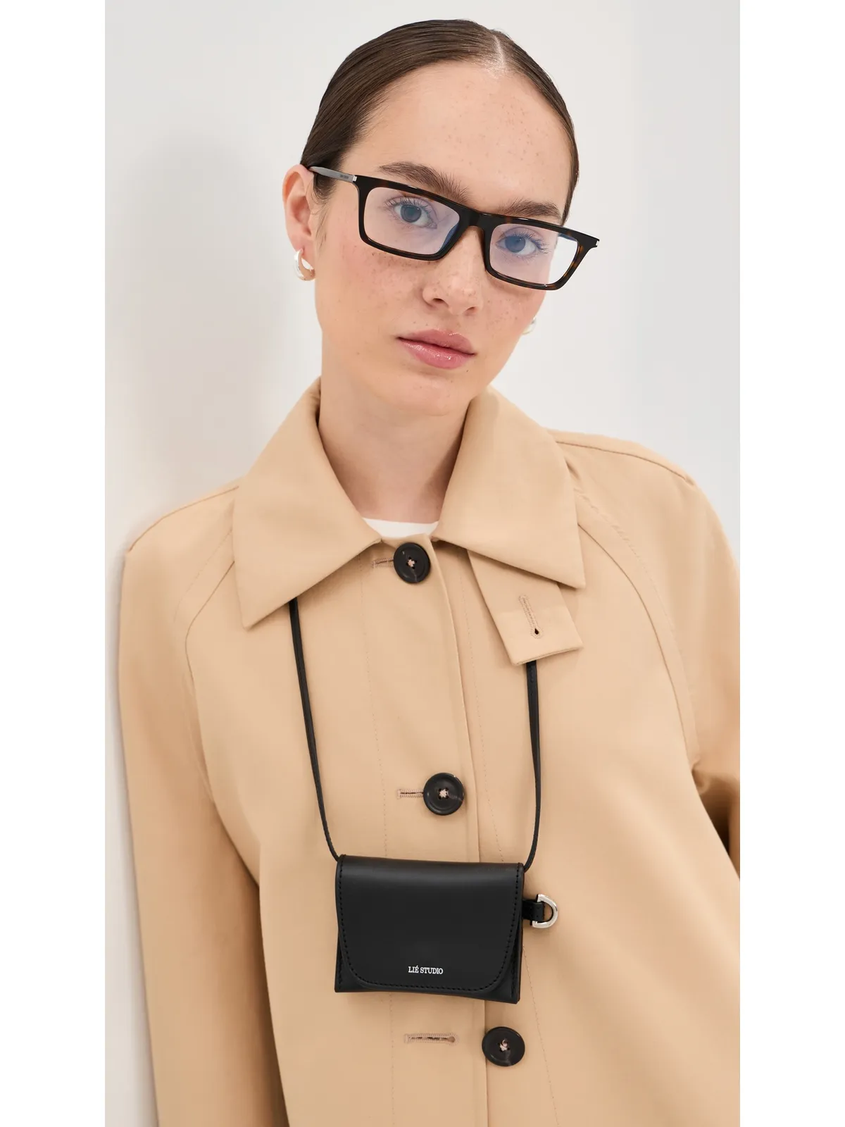 Saint Laurent SL 890 ベティ スリム オプティカルグラス ハバナ/透明 - 画像3