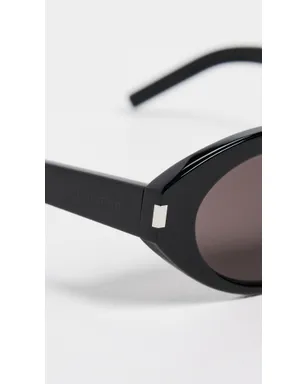 Saint Laurent ラウンドサングラス ブラック-ブラック-ブラック ワンサイズ - サムネイル5