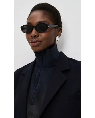 Saint Laurent ラウンドサングラス ブラック-ブラック-ブラック ワンサイズ - サムネイル3