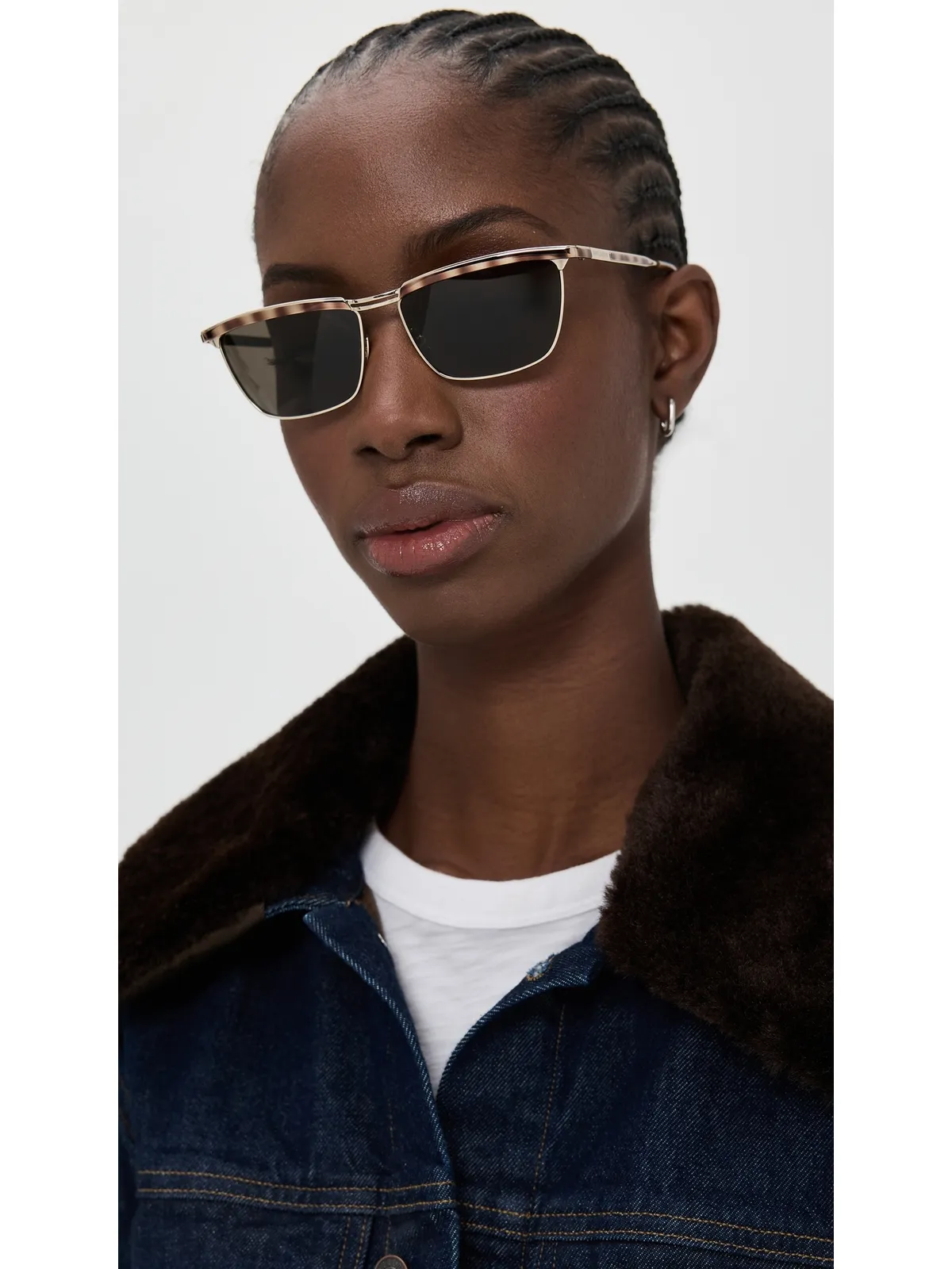 Saint Laurent SL 795 ジョー サングラス ゴールド-ゴールド-グレー ワンサイズ - 画像3