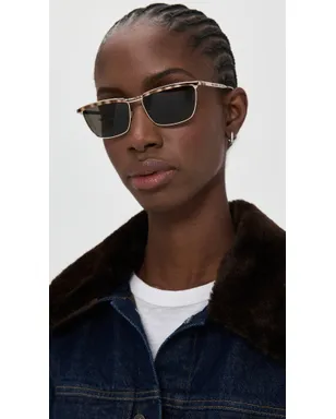 Saint Laurent SL 795 ジョー サングラス ゴールド-ゴールド-グレー ワンサイズ - サムネイル3